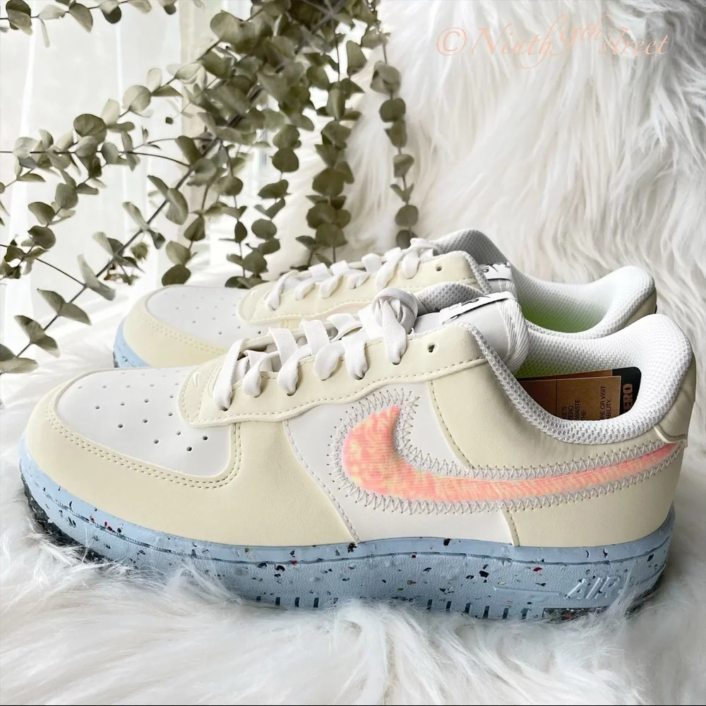 Nike Air Force 1 Crater Sail Volt W7 NIB